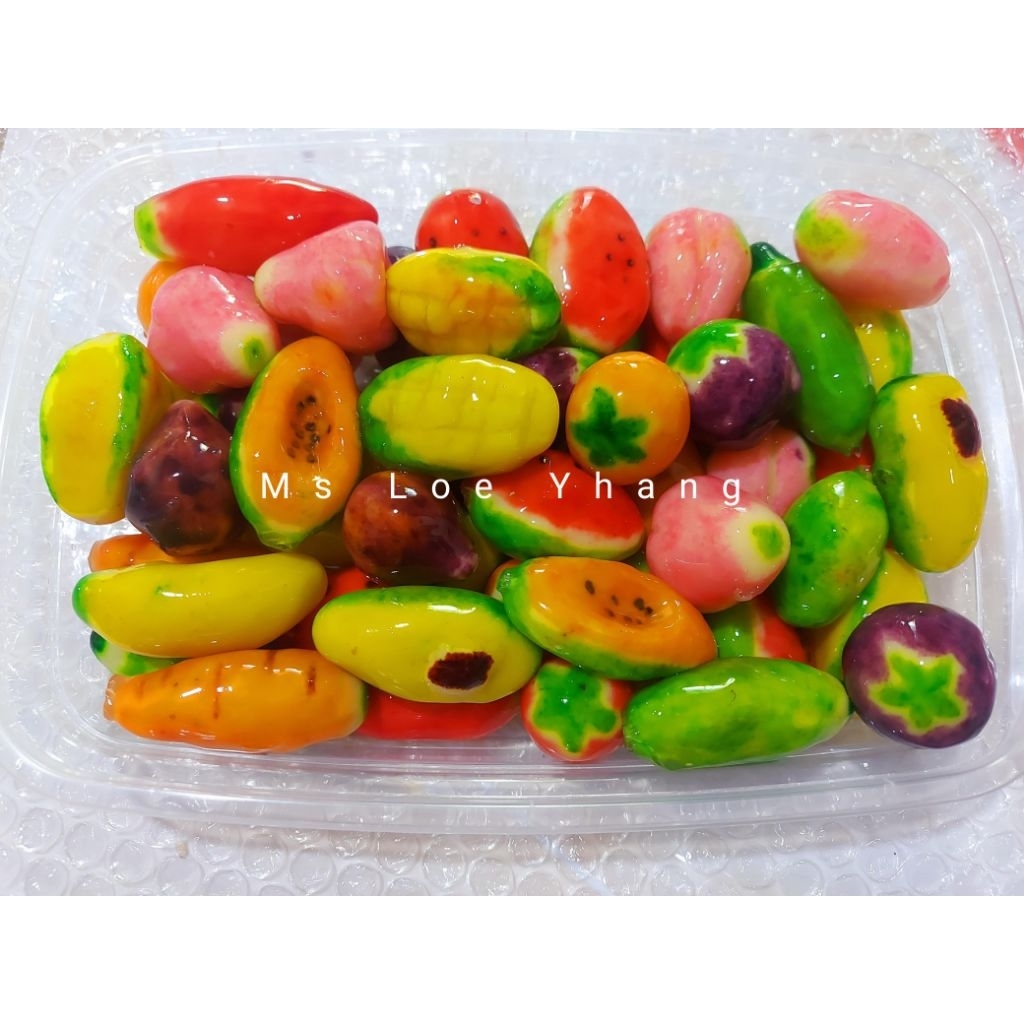 

lukchup asli kue thailand kue buah buahan isi 100