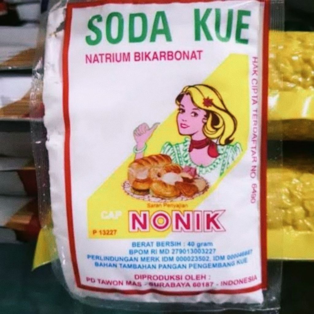 

Soda kue cap nonik 40 gr (kemasan merah)