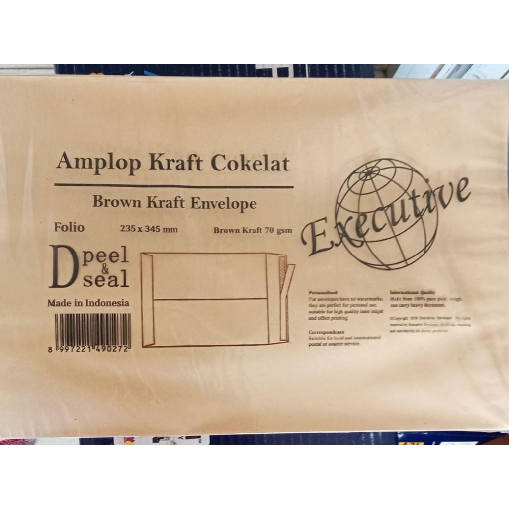 

Amplop Cokkat Folio seal (ada lem)