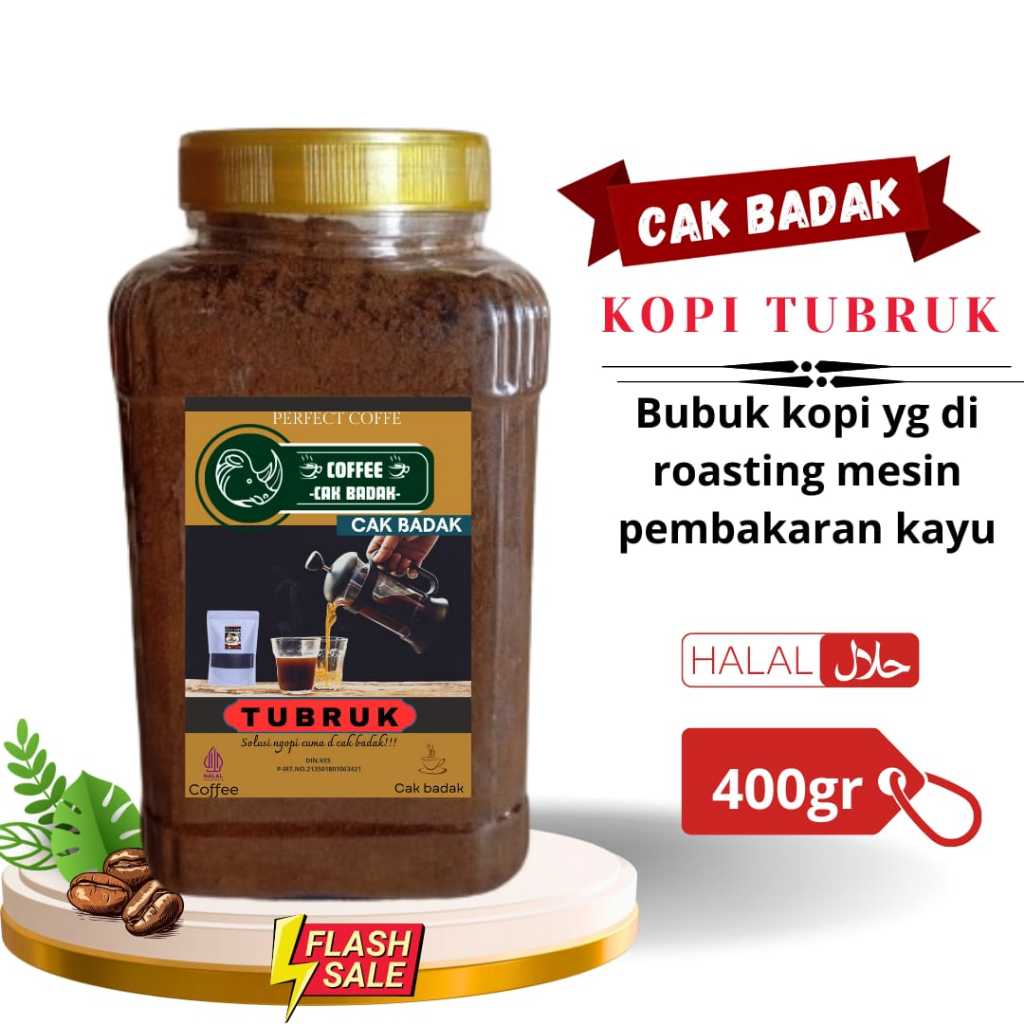 

Kopi bubuk TUBRUK toples isi 400 gr kopi bubuk halus