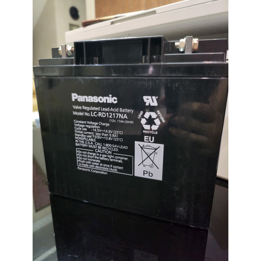 Aki Kering/Baterai UPS VRLA Panasonic 12V 17ah Panasonic LC-RD1217NA Original
