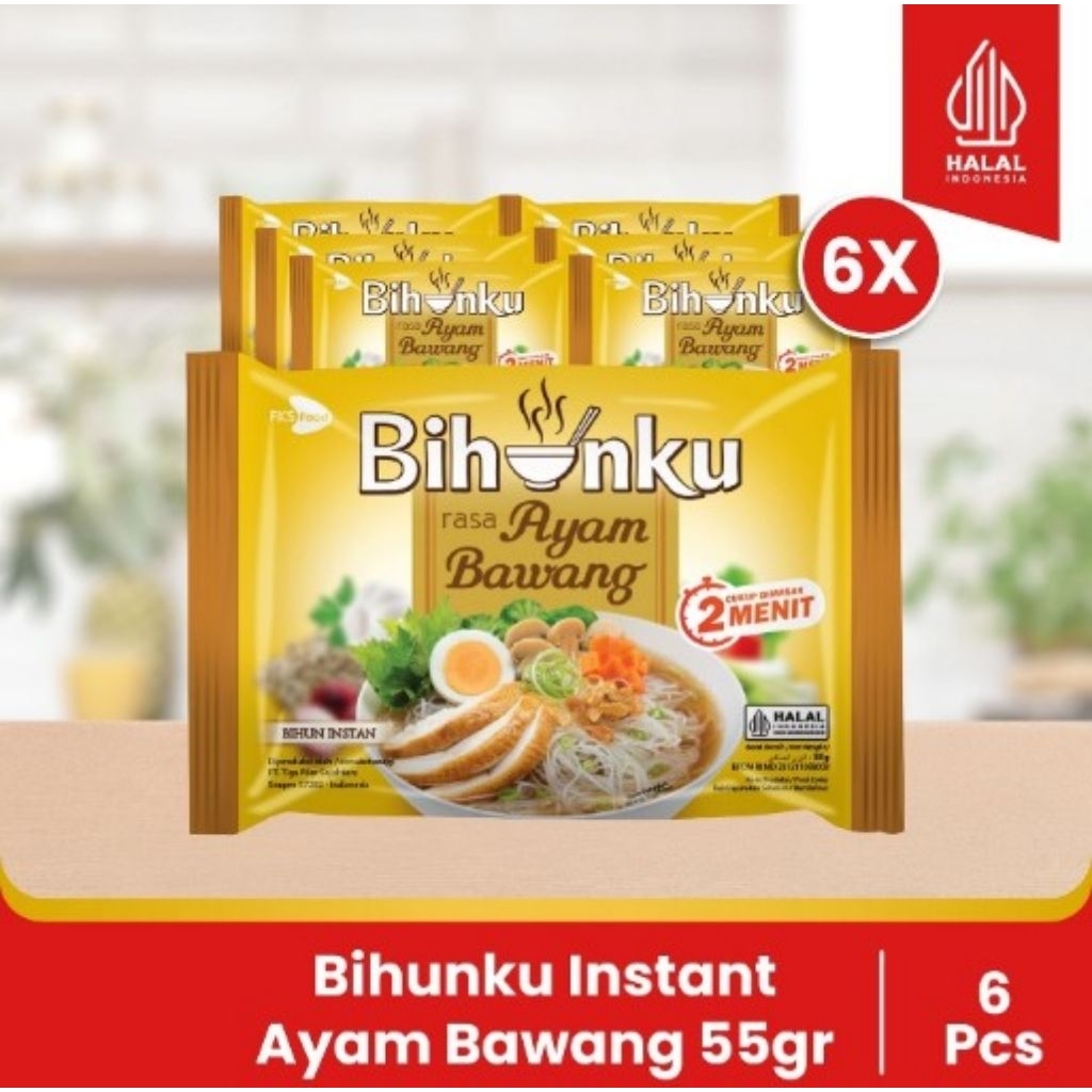 

Paket Bundling - Bihunku Instan - Ayam Bawang - 55gr - 6pcs