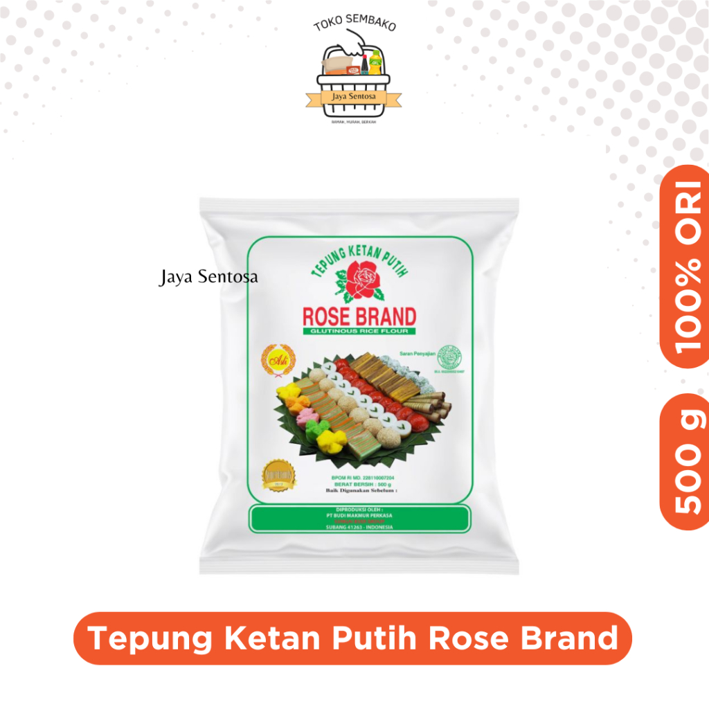 

Rose Brand Tepung Ketan Putih 500 Gram 1Pcs | Tepung Ketan Rosebrand