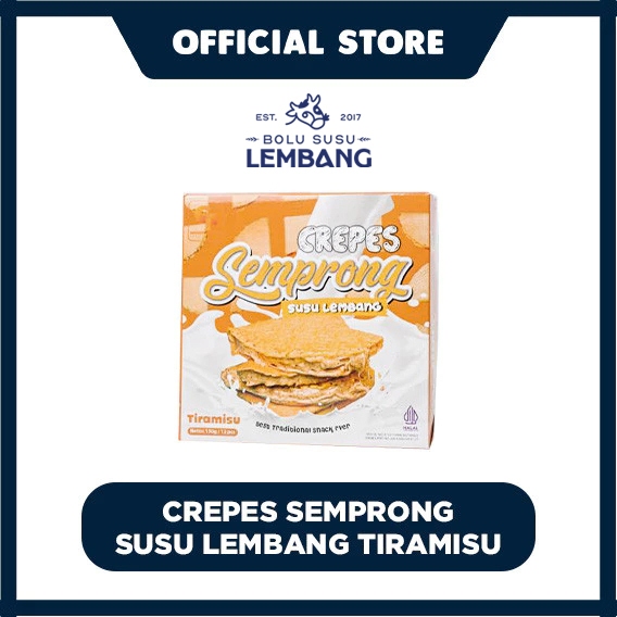 

Crepes Semprong Susu Lembang Tiramisu