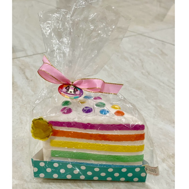 Chawa Rainbow Slice Cake Squishy