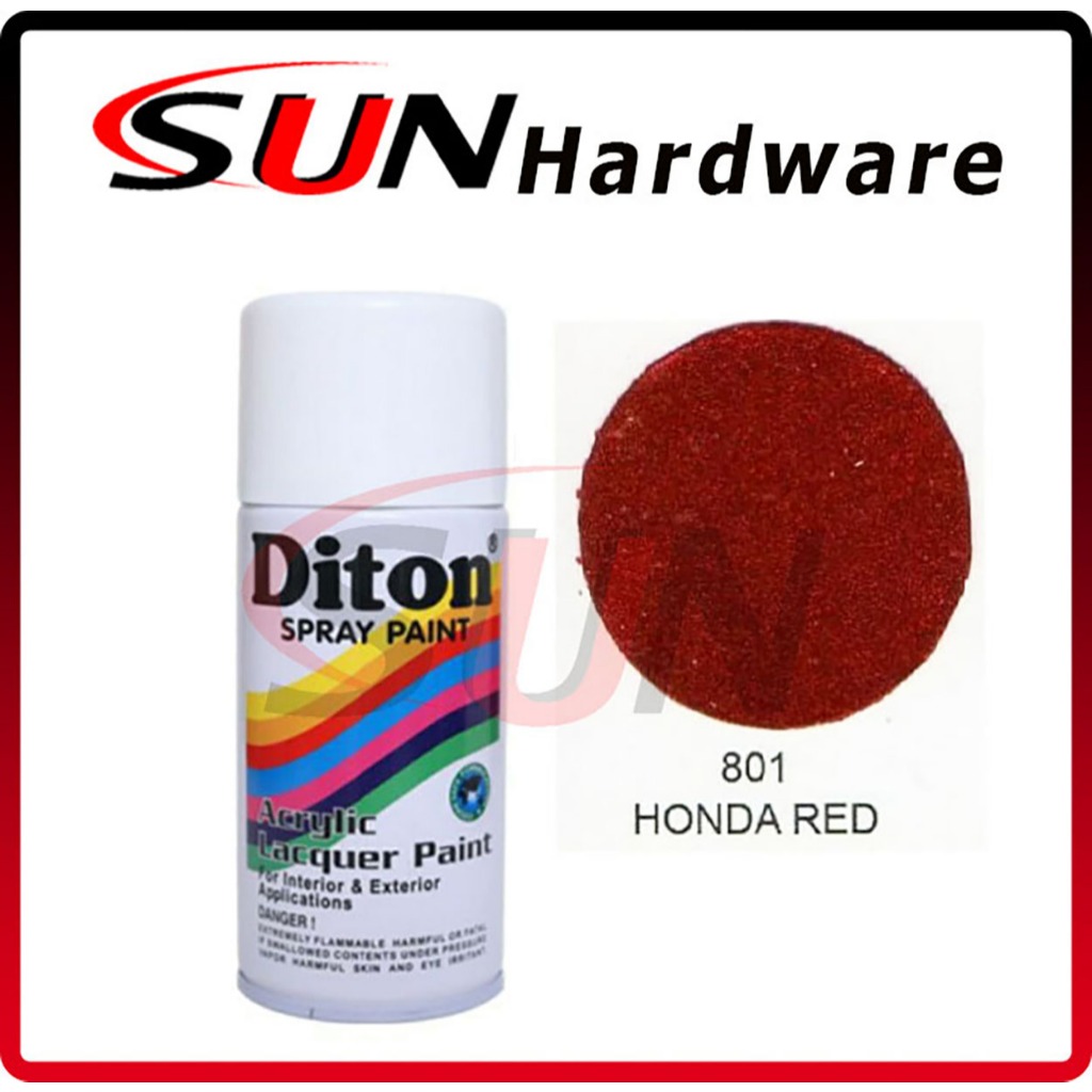 Pilox DITON 150 cc Honda Red 801 Pilox Pylox Cat Semprot Merah Candy