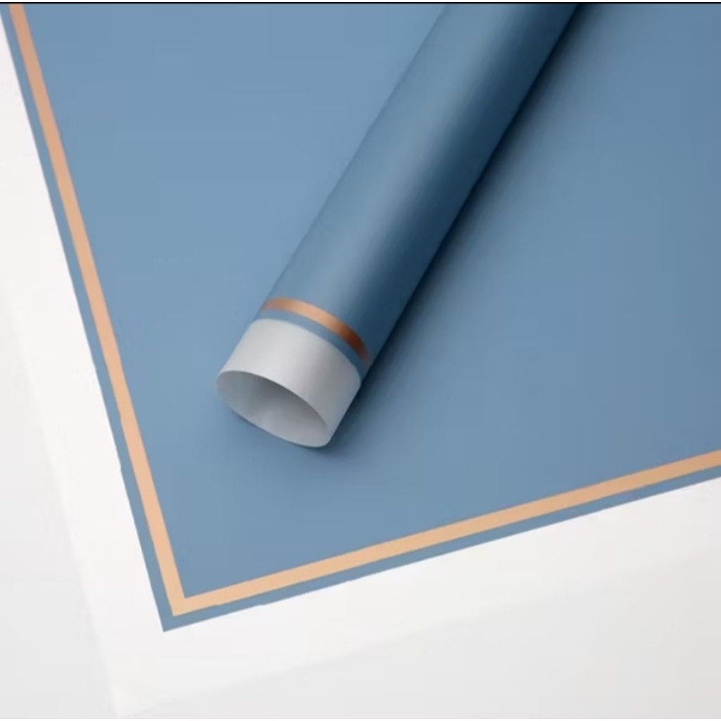 

FLOWER WRAPPING TRANSPARENT GOLD FRAME CELLOPHANE WATERPROOF KERTAS BUKET