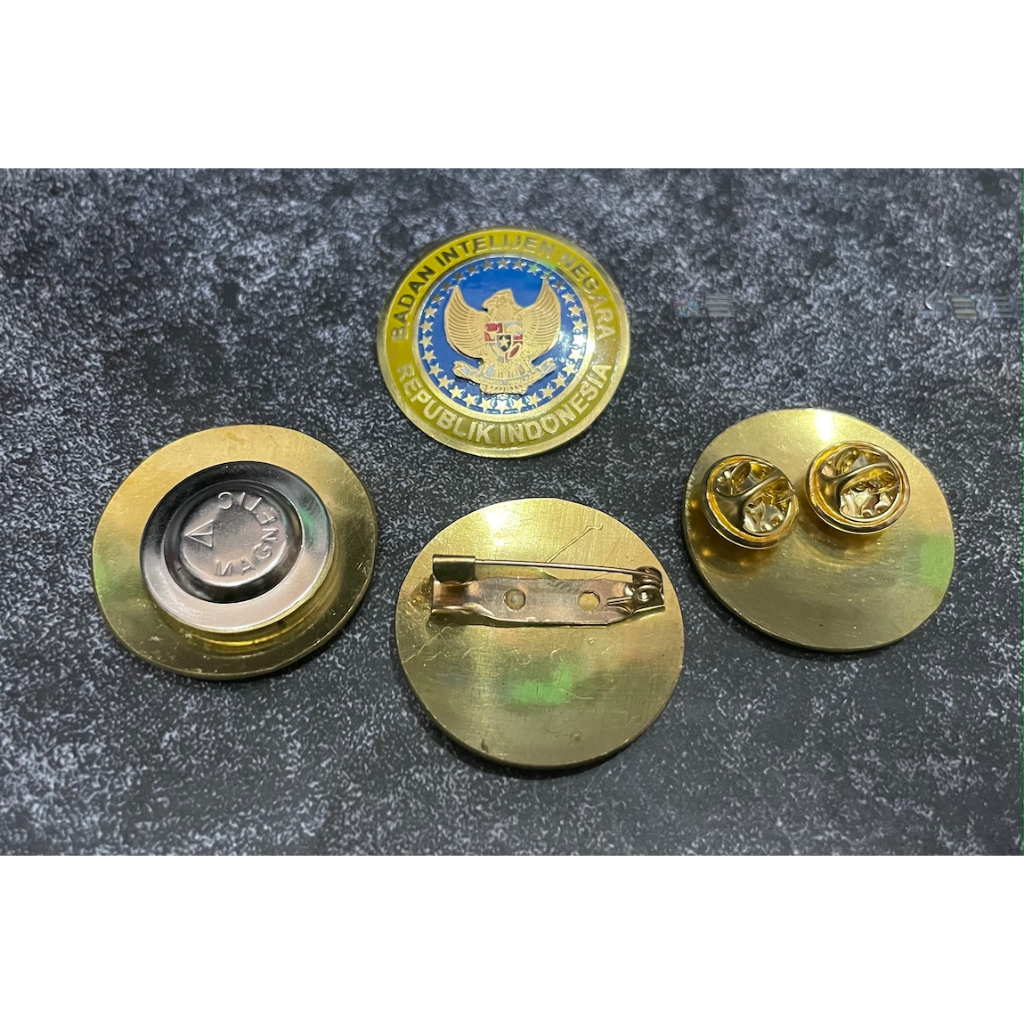 Pin Lencana BIN - Pin Badan Intelijen Negara - Pin Dada Bin - Bros Pin Bin
