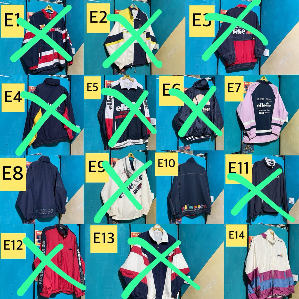 ELLESSE WINDBREAKER COLORBLOCK VINTAGE JACKET