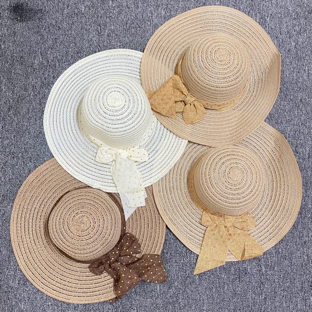 Topi pantai Bundar pita