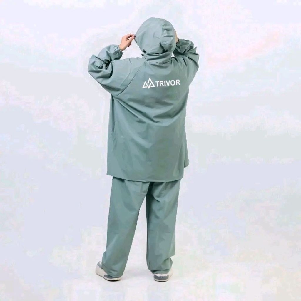 jas hujan TRIVORE bahan tebal anti robek termurah