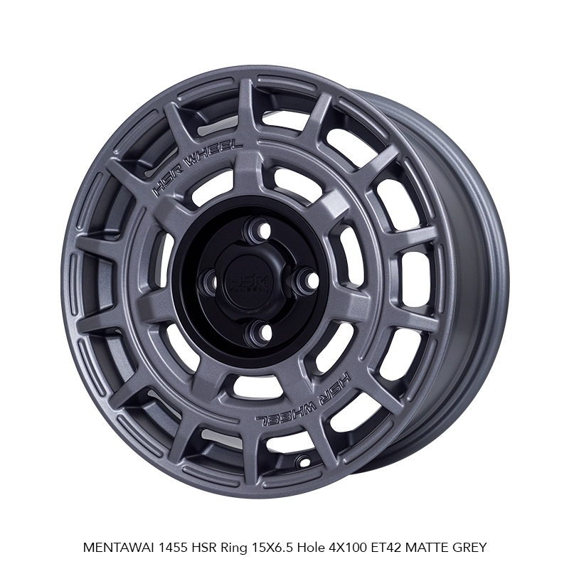 Velg Ring 15 Model Rally Untuk Mobil Brio Calya Ignis Datsun, Velg Racing HSR Mentawai