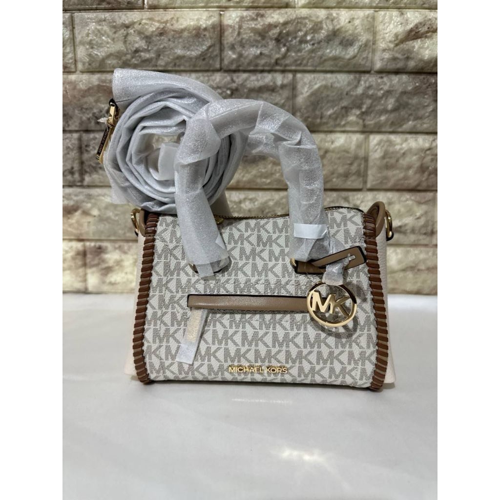 mk Carine XS Satchel Xbody Lt Cream Multi