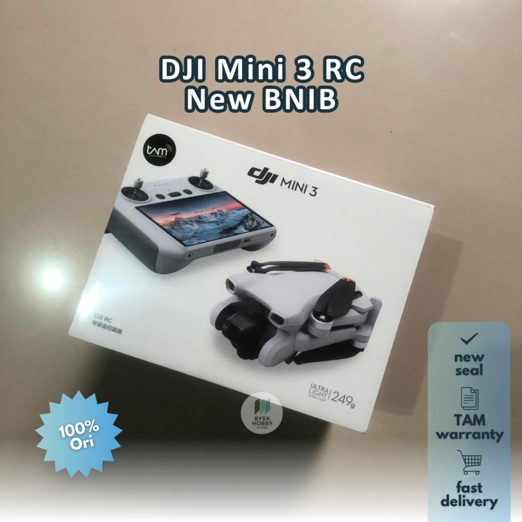 Drone DJI Mini 3 Basic RC (Drone 4K Portrait Camera) Original New BNIB Garansi TAM