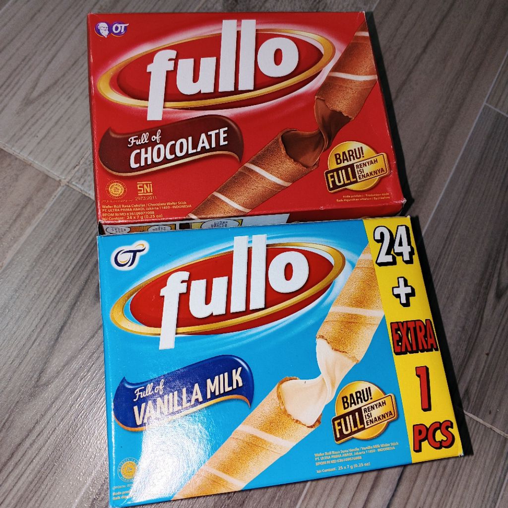 

Fullo 1 box isi 24pcs Rasa Vanila Coklat