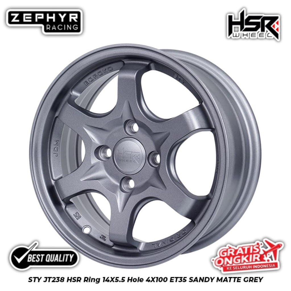 VELK HSR STY RING 14 PCD 4X100 ET35 PALANG 6 | VELG JDM | VELG MOBIL | VELG RACING | VELG PROMO
