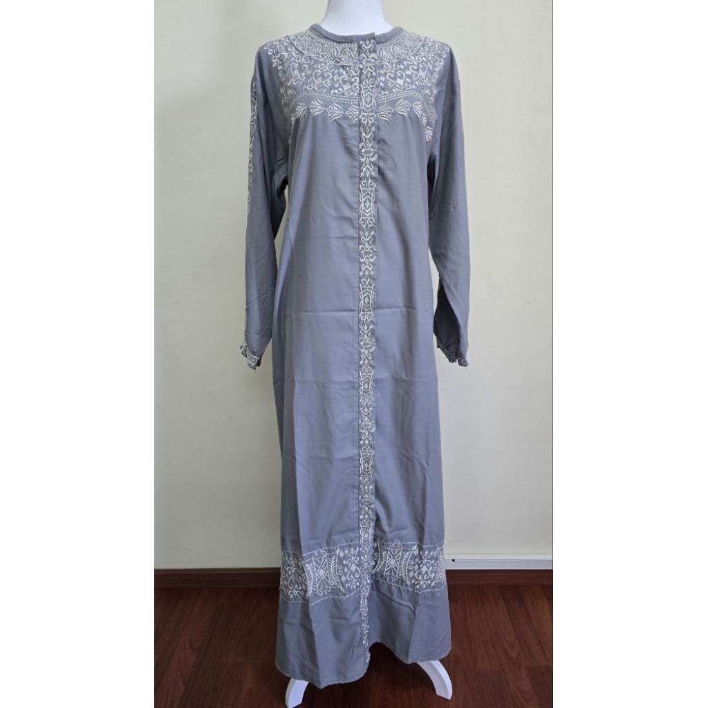 Gamis Dress Big Size Jumbo XXXL Preloved Grey