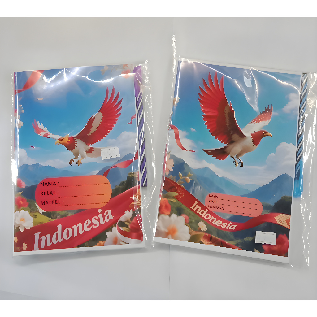 

Kostum buku tulis burung Merah Putih