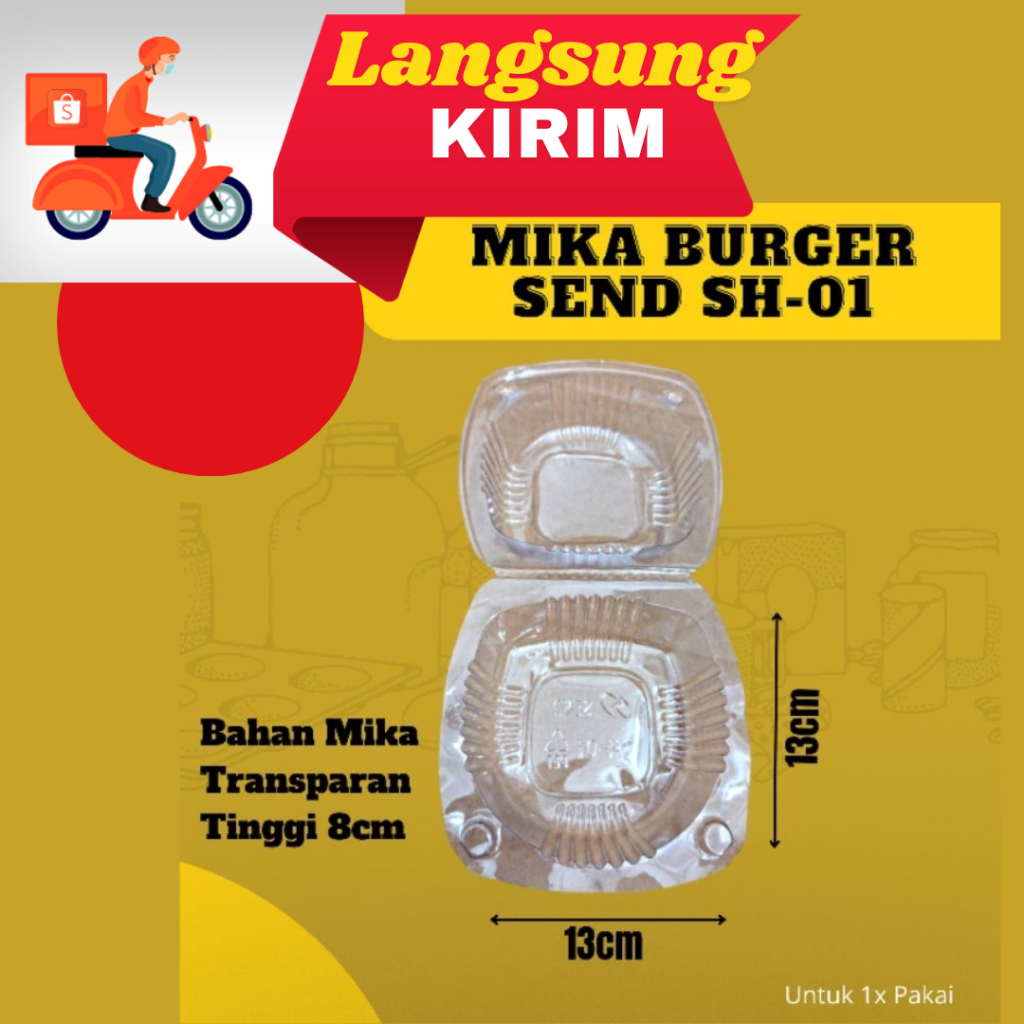 MIKA BURGER SEND Mika donat mika burger lux mika bulat tebal 1 biji