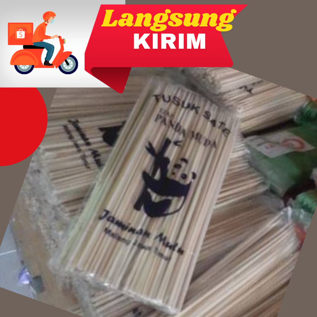 TUSUK SATE cap panda murah  bambu sate ayam sate daging