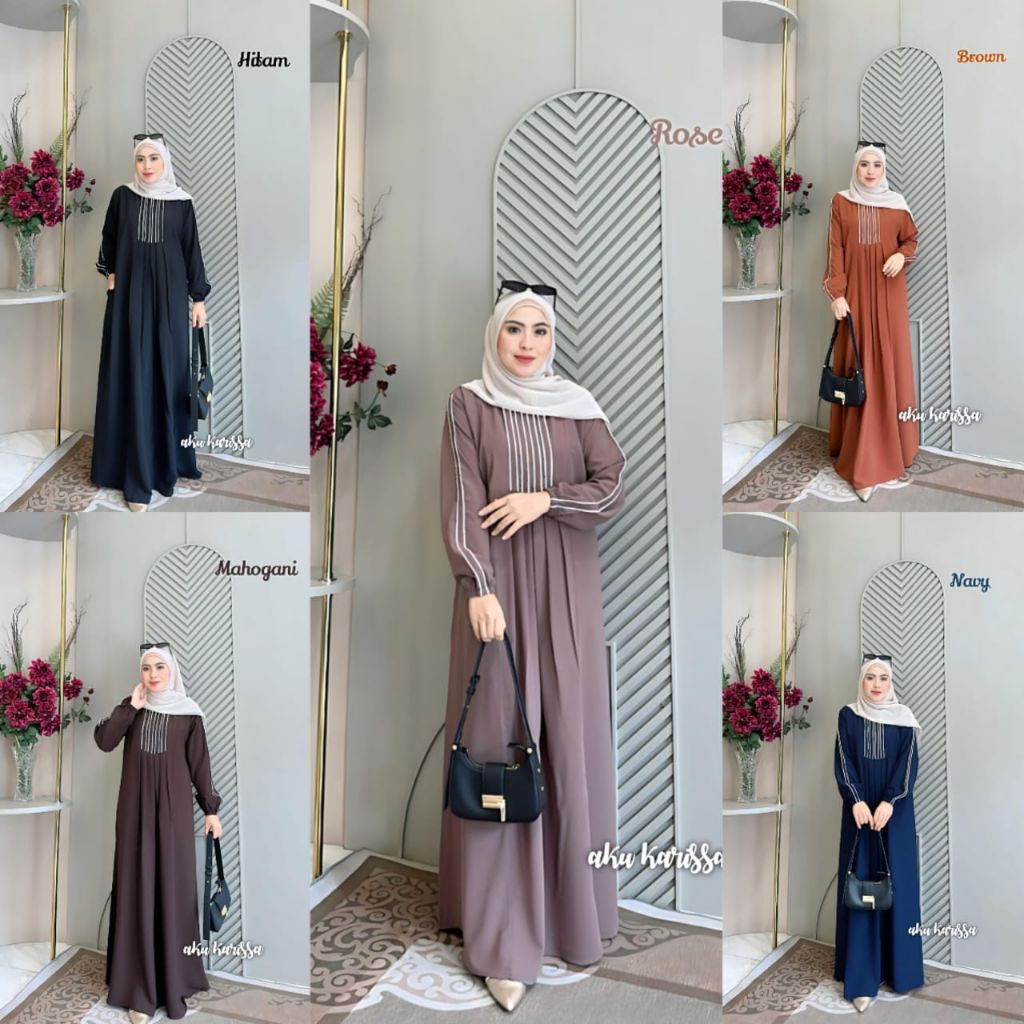 NASYWA DRESS ORI AKU KARISSA / ARBIYAH / AUREL / GAMIS AISYAH DRESS AKU KARISSA
