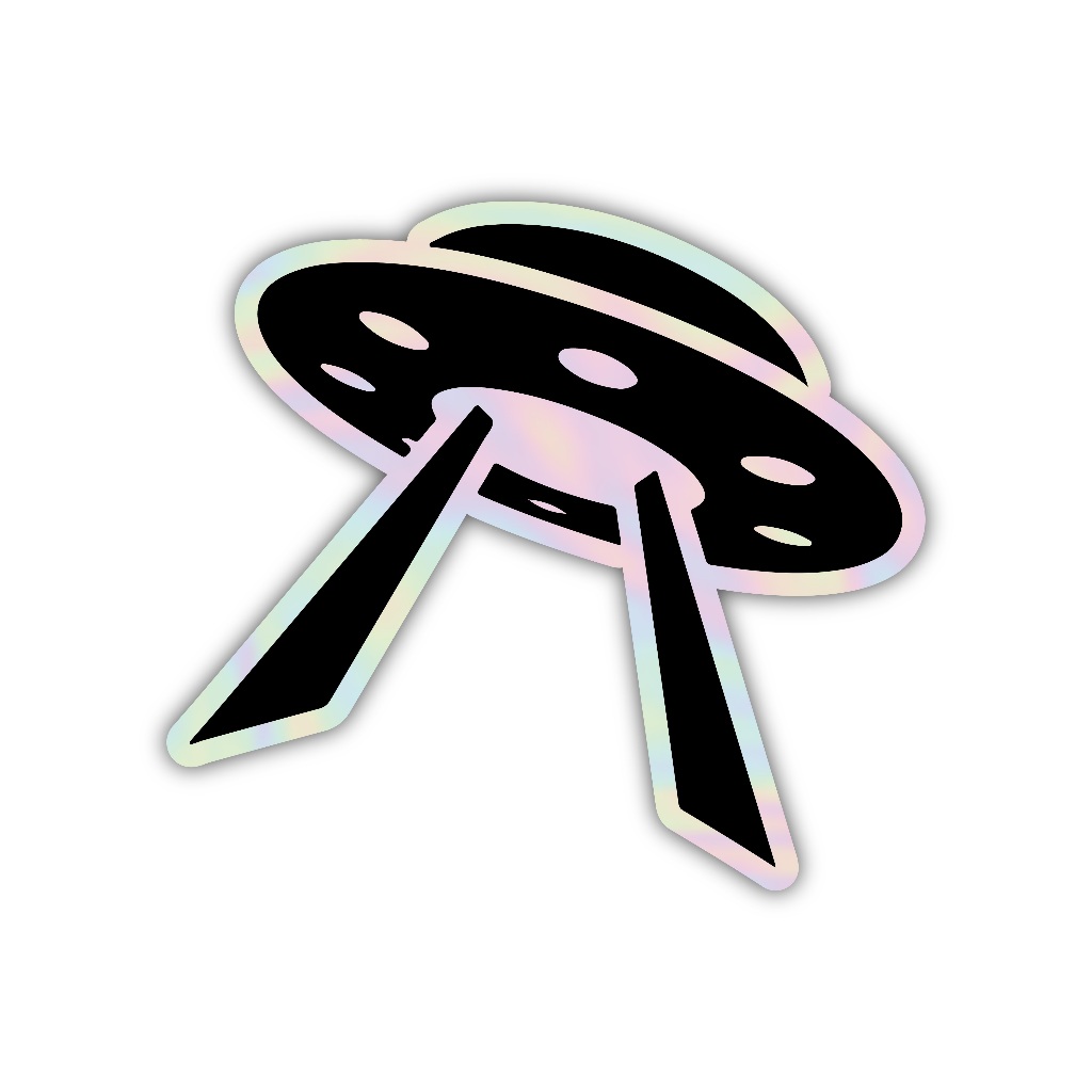 

Z427 sticker UFO aesthetic, stiker hologram satuan