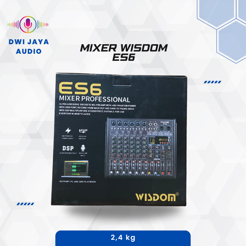 Mixer 6 Channel Wisdom ES6  | Mikser 6 cenel
