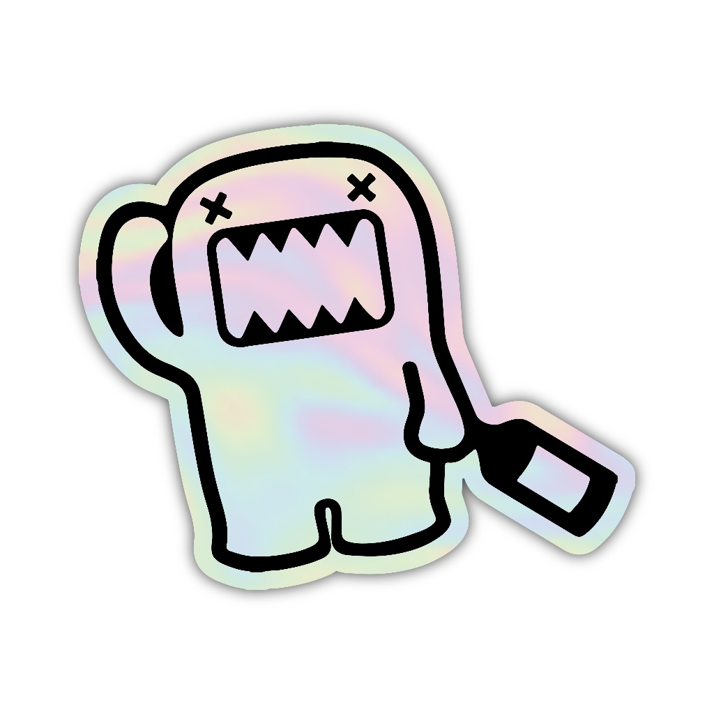 

Z432 sticker karakter aesthetic, stiker hologram satuan
