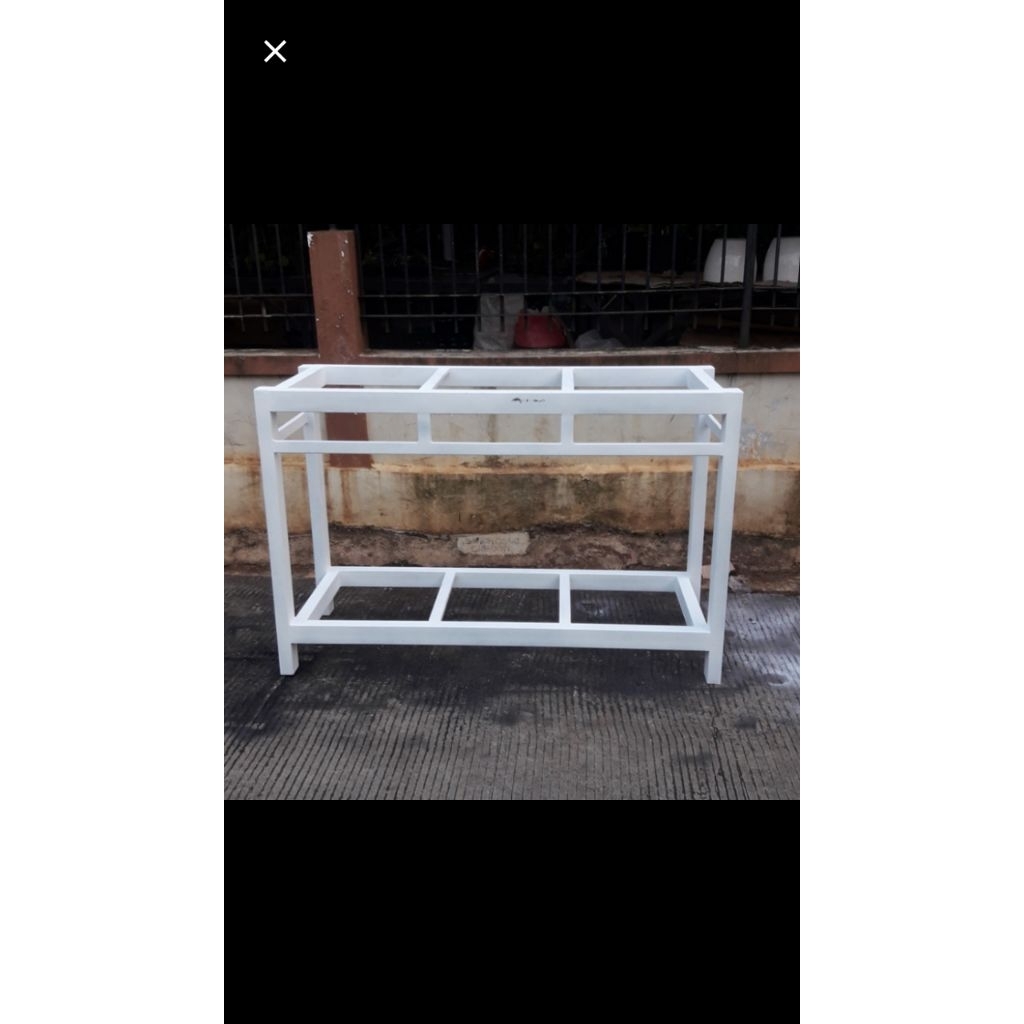 rak aquarium 120x50x70 besi hollo 4x4