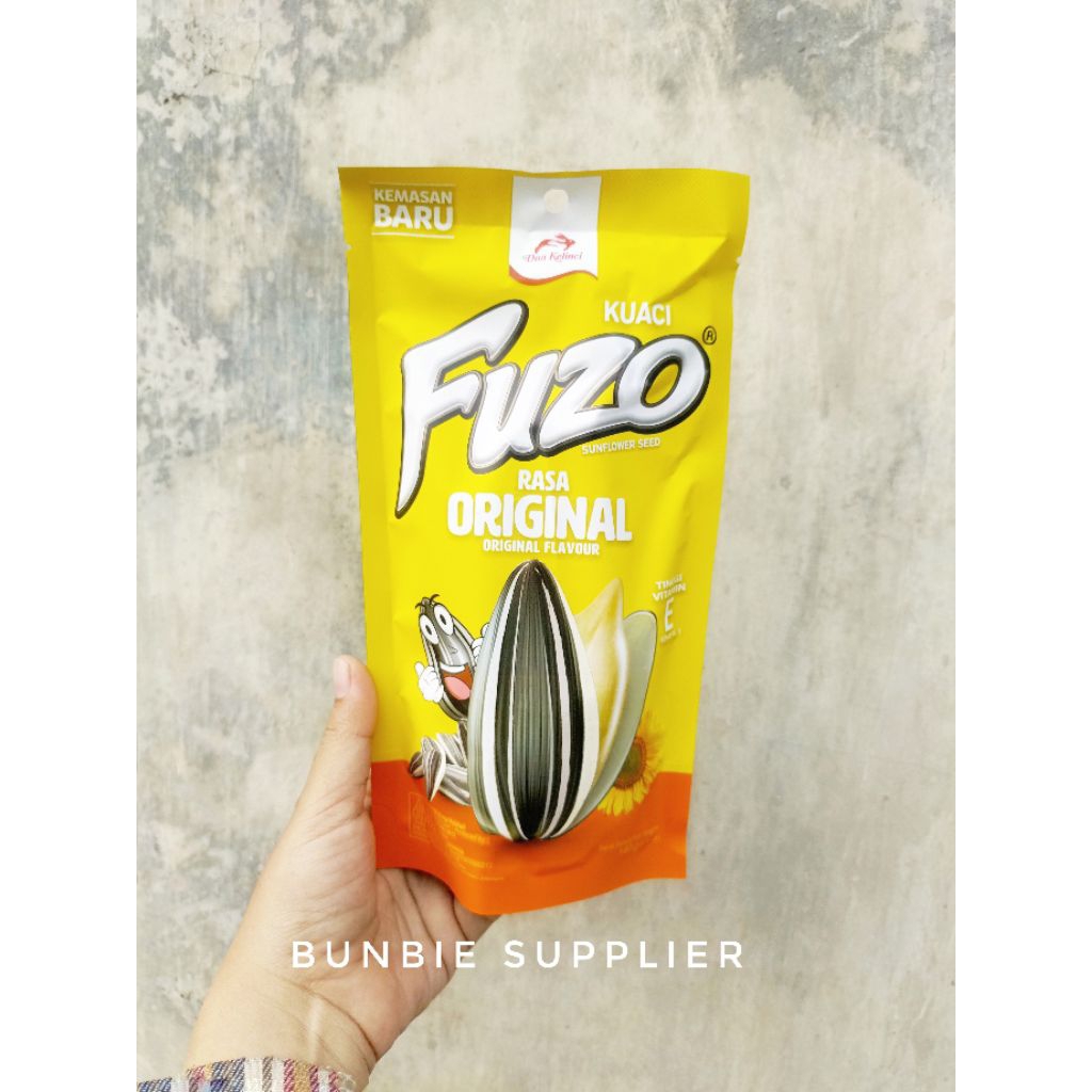 

Kuaci FUZO Dua Kelinci Rasa Original 140gr (PACK)
