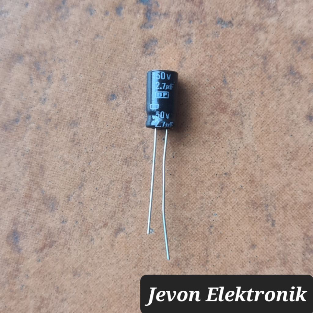 Kapasitor Elko 2,7 uf 50 v volt Capasitor Elco 2,7uf 50v 2.7 2.7uf