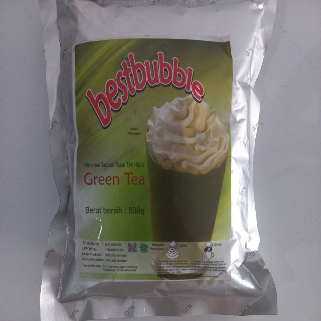 

Bestbubble serbuk rasa green tea