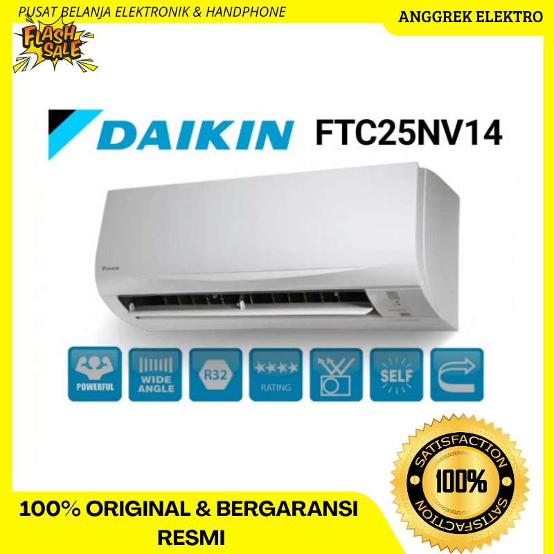 DAIKIN AC Standard 1 PK FTC25NV14 / FTC 25NV14 / FTC25 GARANSI RESMI
