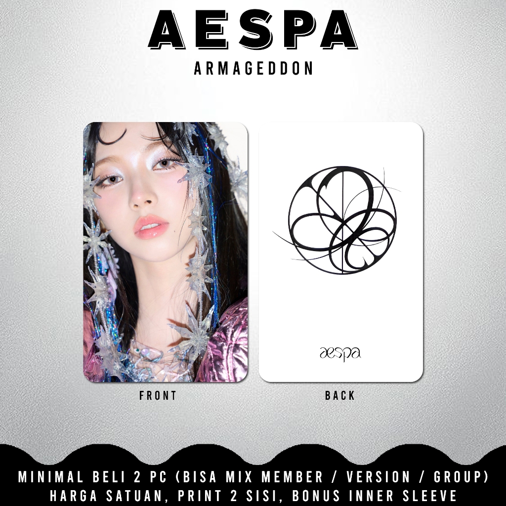 UNOFFICIAL PHOTOCARD AESPA ARMAGEDDON [CONCEPT]