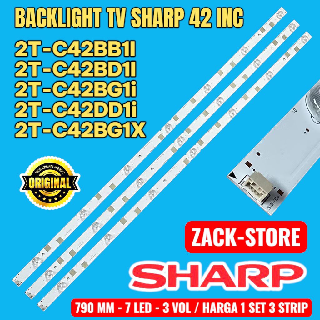 BACKLIGHT TV SHARP 42 INC 2T-C42BB1I 2T-C42BD1I 2T-C42BG1i 2T-C42DD1i 2T-C42BG1X