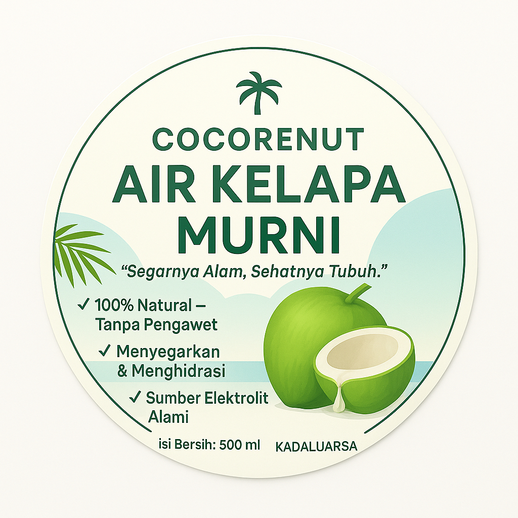 

Air Kelapa Murni 250ml, 500ml, 1000ml