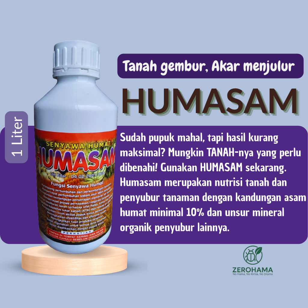 HUMASAM Pembenah Tanah Organik Meningkatkan Kesuburan Tanah dan Daya Serap Akar Tanaman