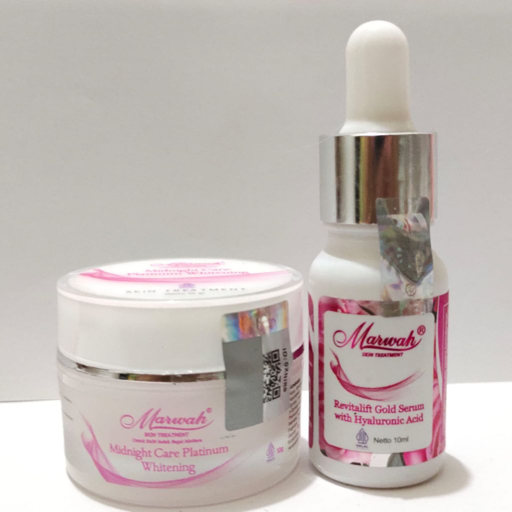 MARWAH CREAM MALAM BPOM 100% ORIGINAL MIDNIGHT ACNE ANTI AGING BRIGHT AGING SPESIAL PLATINUM AGING T