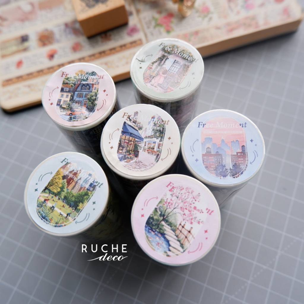 

RUCHE DECO - Adhesive Washitape - Scenic City / Washipaper