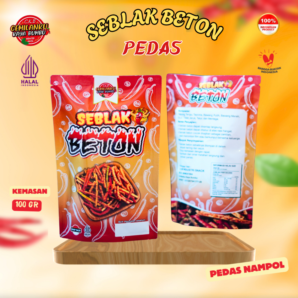 

Cemilanku - Kerupuk Seblak Beton Kemasan