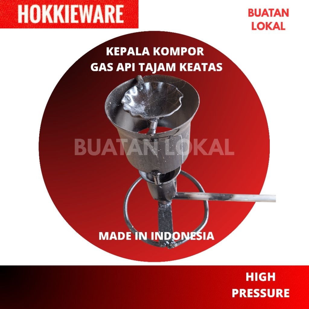 Kepala Kompor Gas Tekanan Tinggi Api Runcing