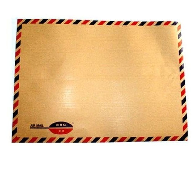 

Amplop Coklat Tali Folio F4 Air Mail 310 - 1 pak isi 50 lembar