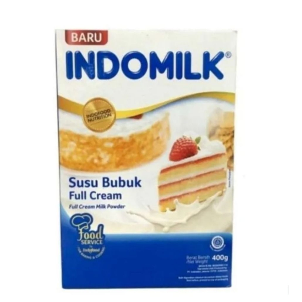 

Susu bubuk Indomilk Full Cream 400gr