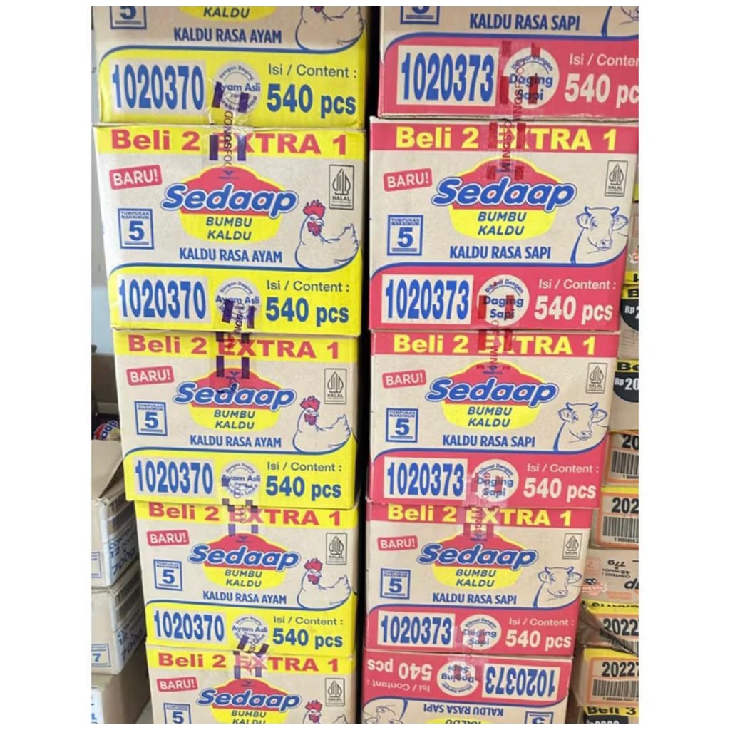 

1 karton Kaldu Bumbu Sedaap isi 30renteng atau 540sachet