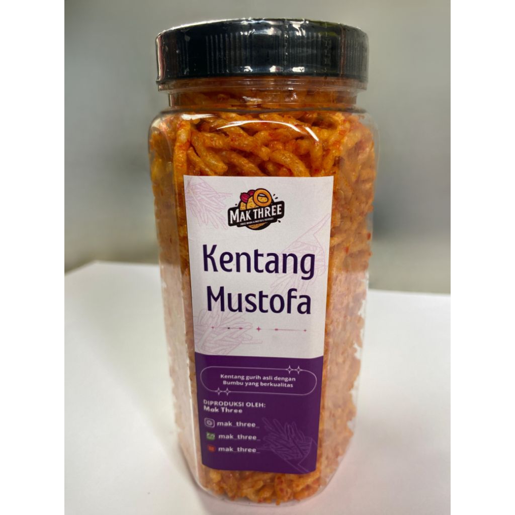 

[BUNDLE][3pcs] Mak Three Kentang Mustofa Renyah Pedas Manis 175 gram
