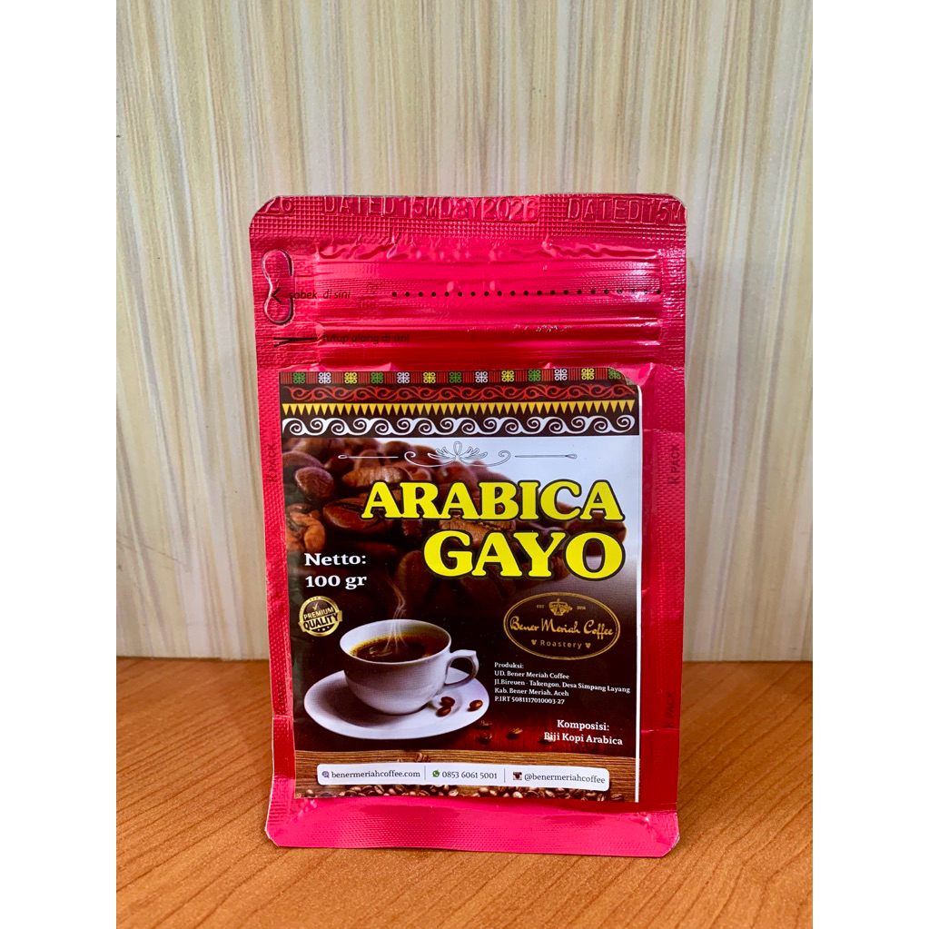 

kopi arabica gayo benermeriah 100g