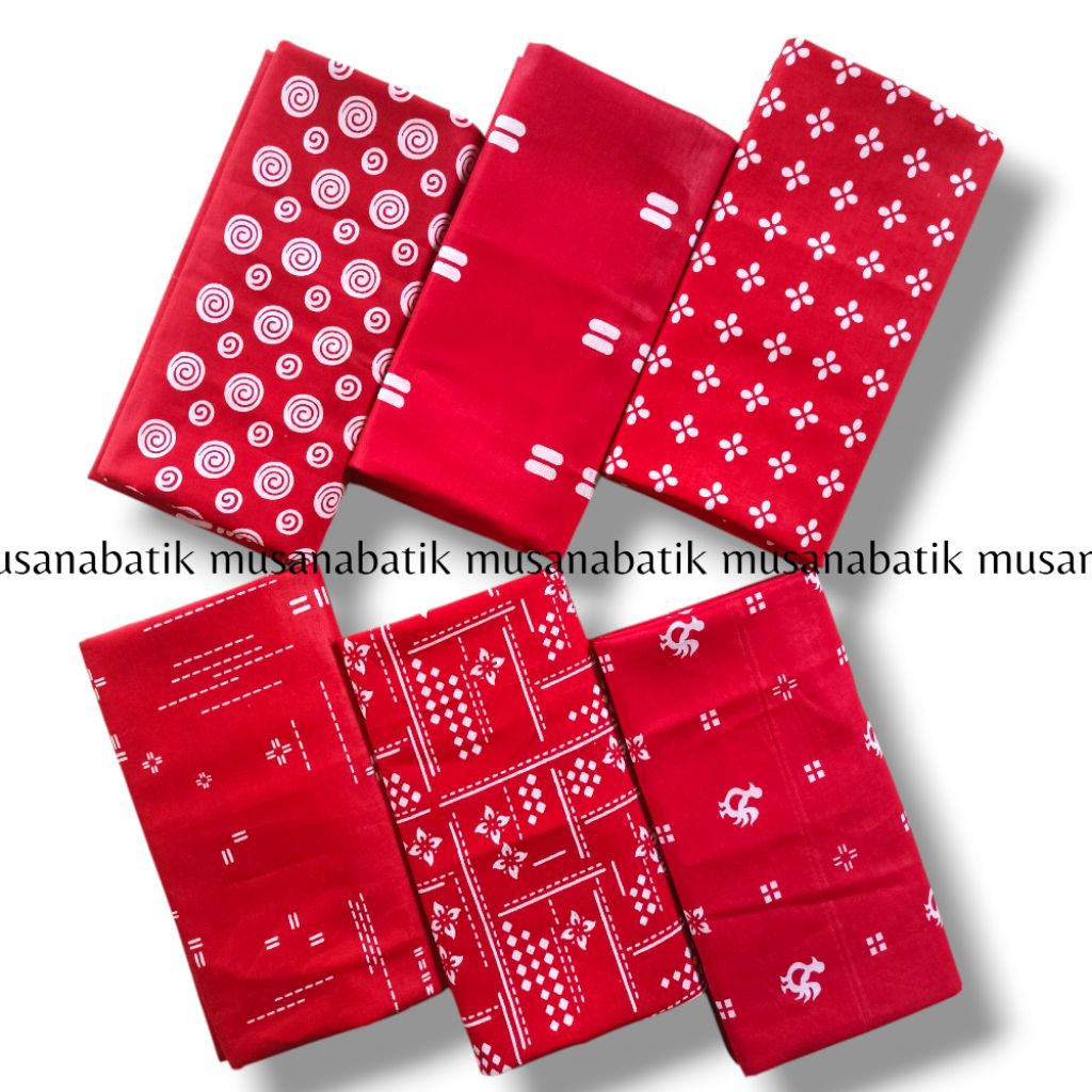 kain batik merah putih batik kemerdekaan