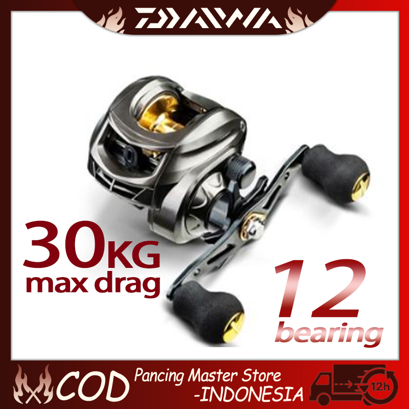 New Casting Fishing Reel Pancing BC Reel 7.2:1 Metal Fishing Reel Max Drag 50kg Sistem 1set alat pan