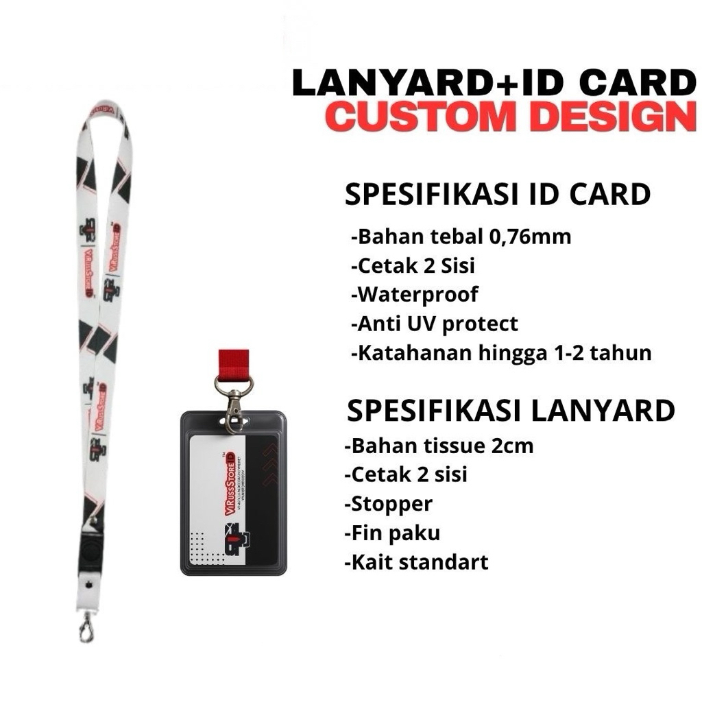 

LANYARD + ID CARD - CUSTOM DESIGN