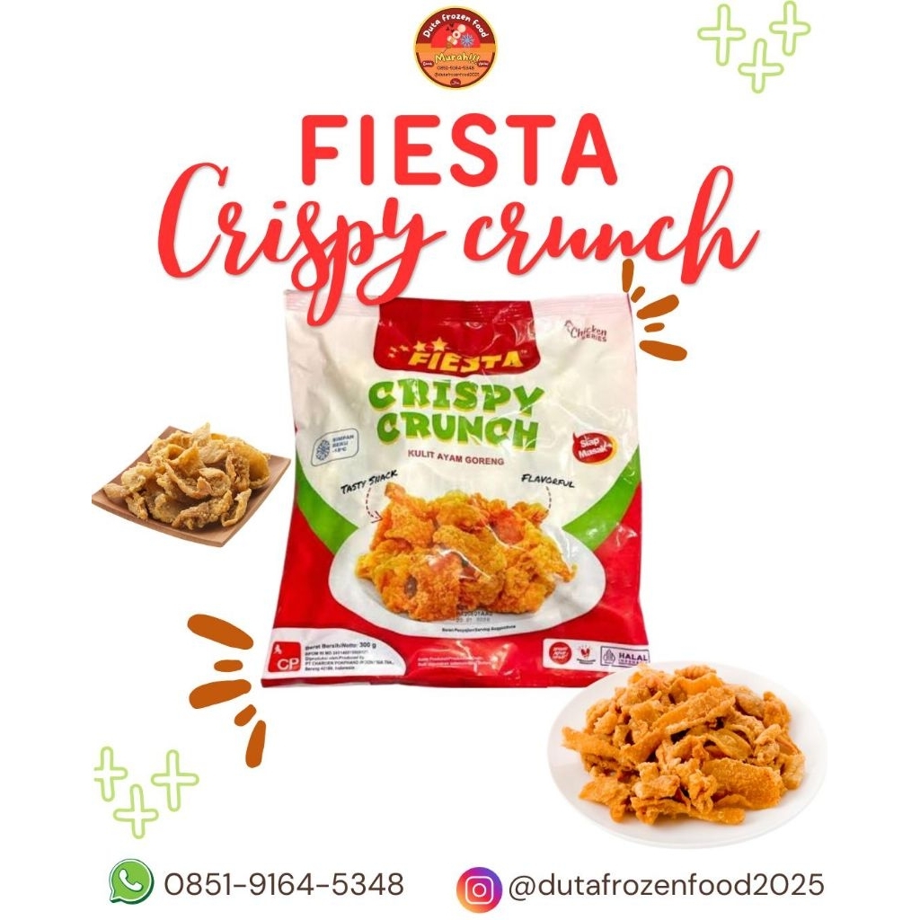 

fiesta crispy crunch 300g, kulit ayam crispy